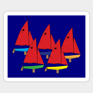 Mirror Dinghy Sailboats Racing Magnet